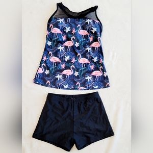 Yonique Tankini Swimsuits for Women with Shorts Athletic Two Piece Bathing Suits